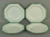 Appraisal: DESSERT PLATES - Lot of four green feather edge Leedsware