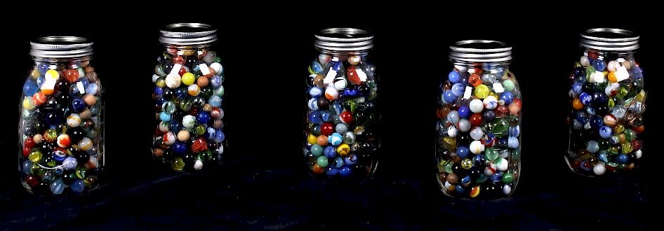 Appraisal: Vintage Large Collection of Marbles For your bidding pleasure is