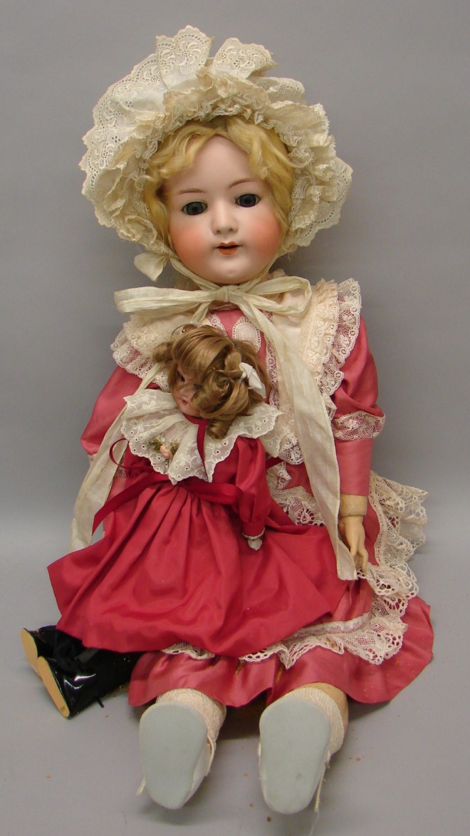 Appraisal: Pair of dolls Heubach Kopplesdorf SUR in circle w sunrise