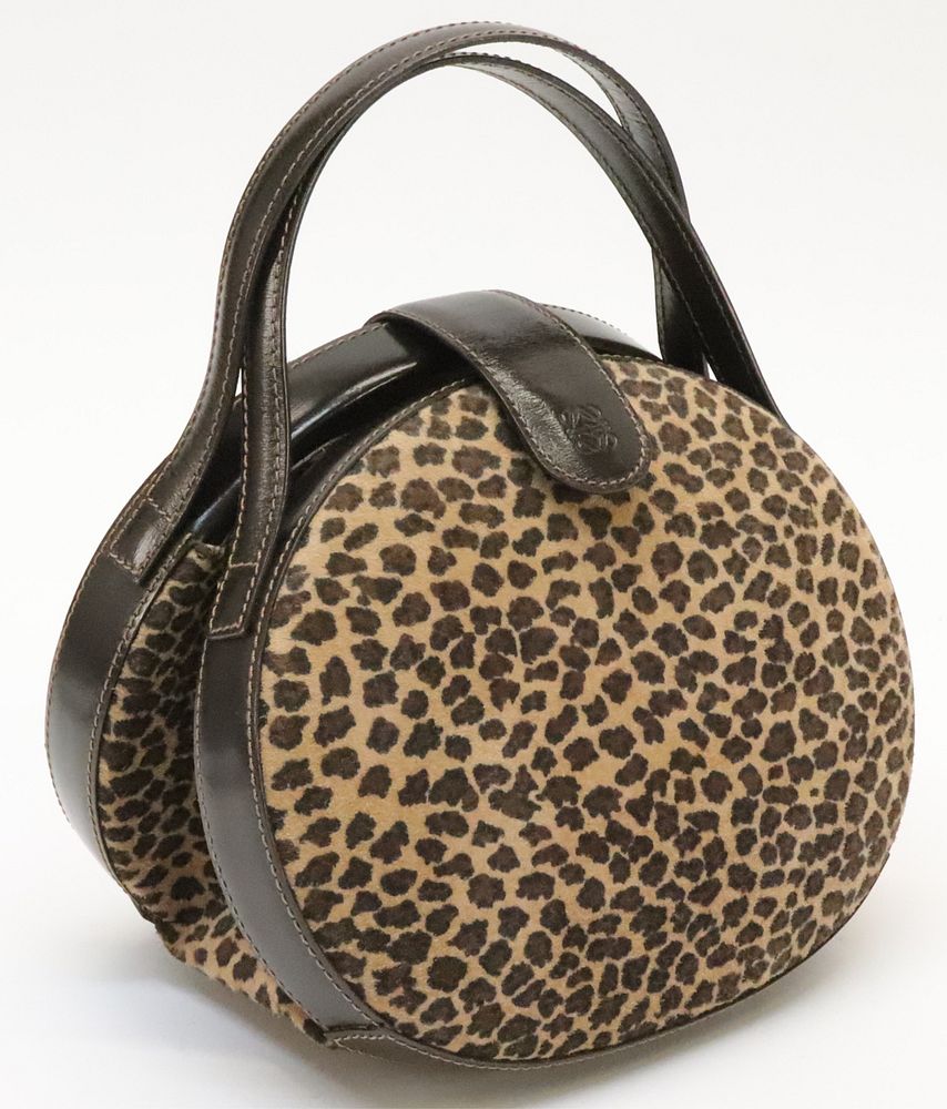 Appraisal: Loewe Round Top Handle Bag A vintage Loewe top handle