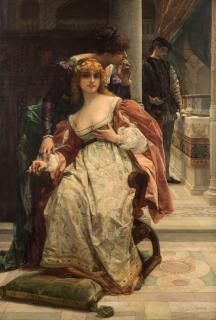 Appraisal: ALEXANDRE CABANEL FRENCH - Portia and the Caskets Scene from