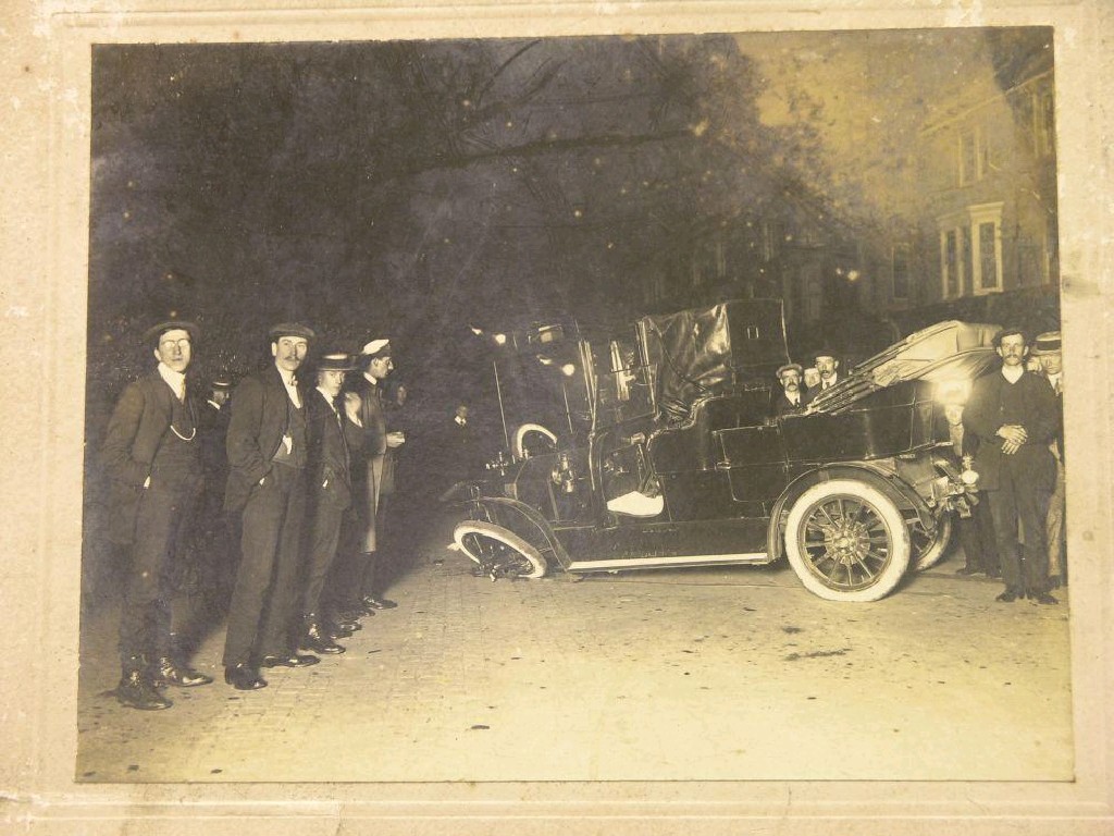 Appraisal: Local interest - seven frameless photographs showing a Worthing Ambulance