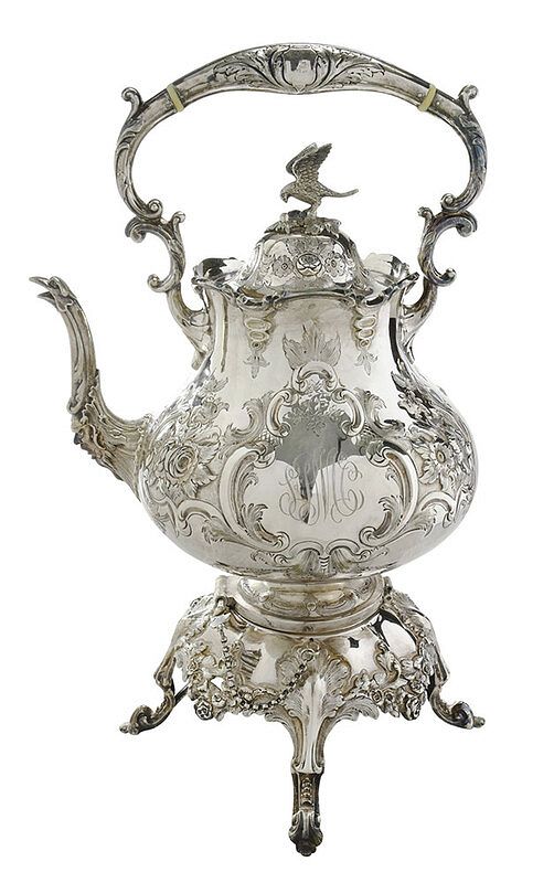 Appraisal: Enlish Silver Plate Hot Water Urn late th early th