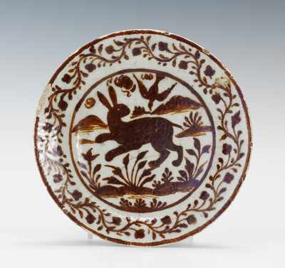 Appraisal: A Qajar Lustre Bowl Late th Century Thickly potted earthenware