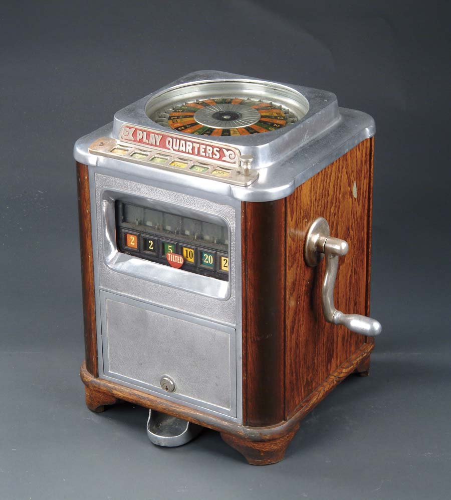 Appraisal: RARE COUNTERTOP CAILLE ROULETTE An extraordinary and amusing coin operated