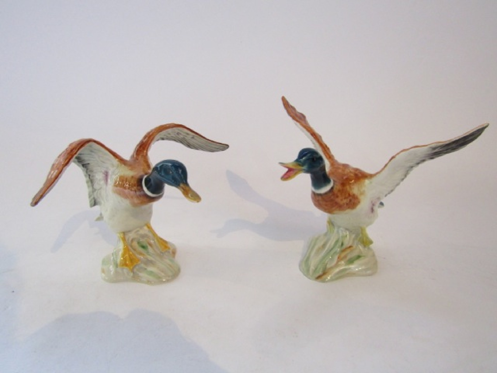 Appraisal: Two Beswick models of mallards both with outstretched wings and