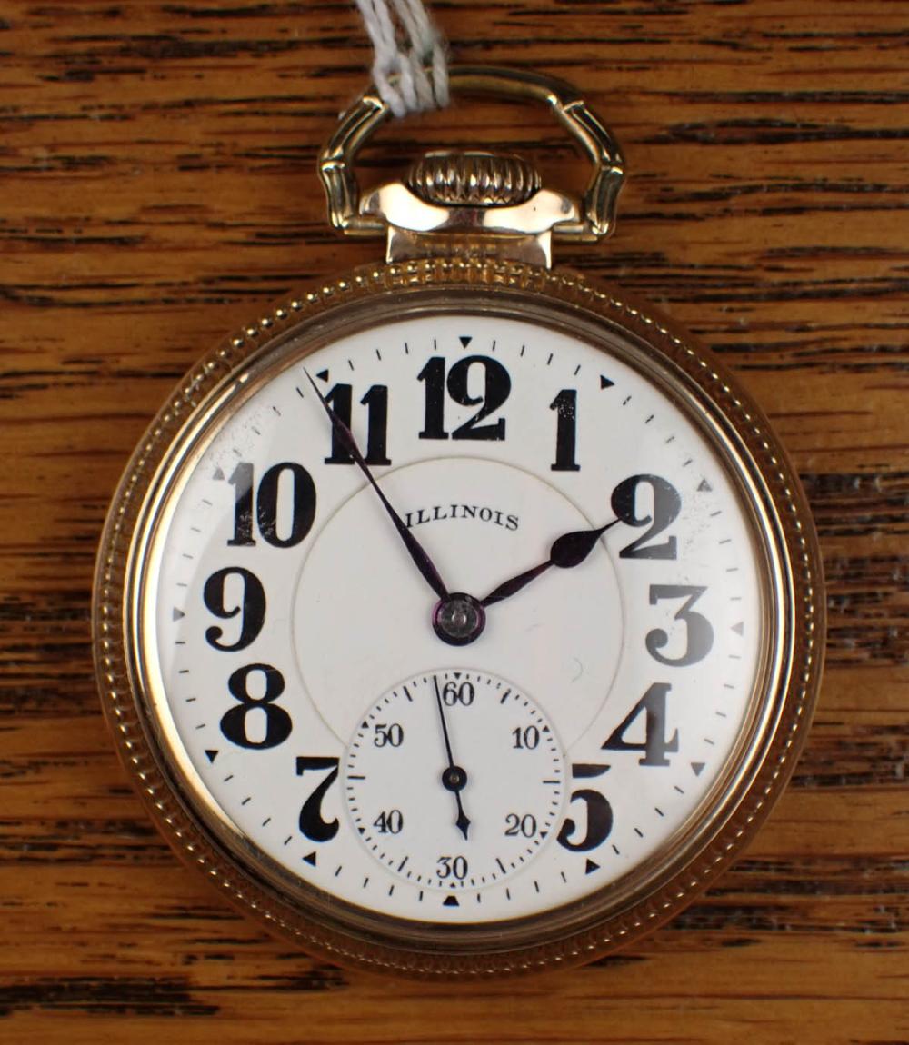 Appraisal: ILLINOIS BUNN SPECIAL OPEN FACE POCKET WATCH model having hourminute