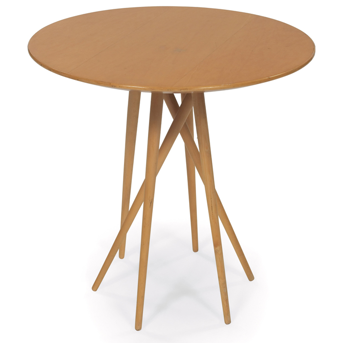 Appraisal: Lawrence Laske ''Toothpick Cactus'' occasional table by Knoll round table