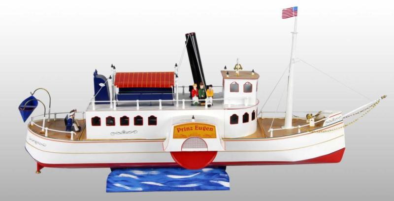 Appraisal: Tucher Walter Prinz Eugen Live Steam Boat Toy Description Tucher