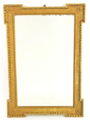 Appraisal: A George II style giltwood wall mirror with a rectangular