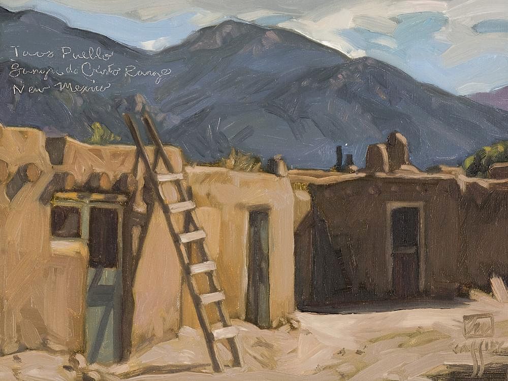 Appraisal: Taos Pueblo by Michael Cassidy Michael Cassidy b Taos Pueblo