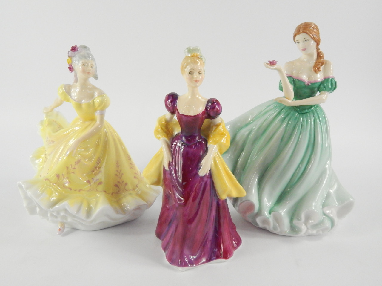 Appraisal: Three Royal Doulton figures comprising Ninette HN Loretta HN and