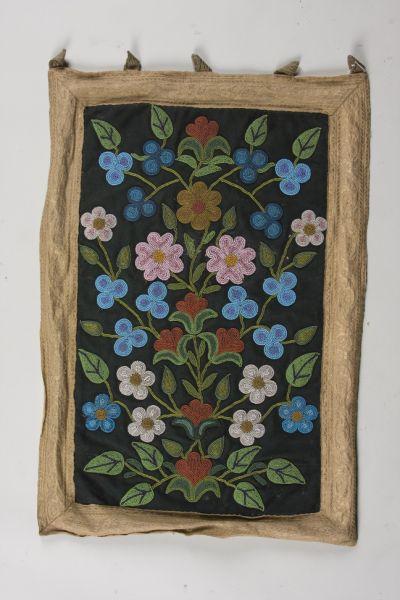 Appraisal: Native American Beadwork Hanging Panel possibly Chippewa ca early th