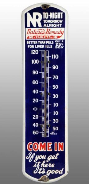 Appraisal: Porcelain Nature's Remedy Thermometer Description s to s Some light