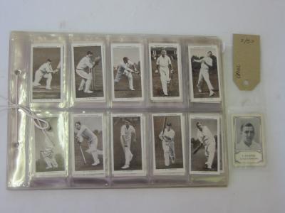 Appraisal: Ogden's Prominent Cricketers of plus four extra cards Ogden's Australian