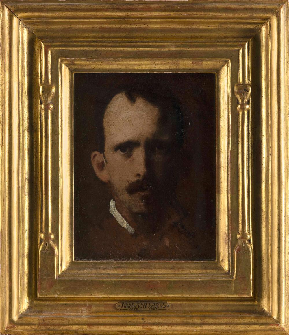 Appraisal: ABBOTT HANDERSON THAYER NEW YORK NEW HAMPSHIRE - SELF-PORTRAIT OIL