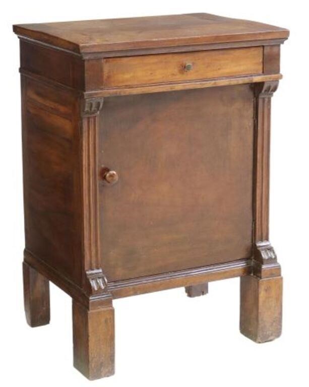 Appraisal: French Empire style bedside cabinet late th c having single