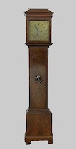 Appraisal: English Revival Grandfather Clock ca late th Century Mahogany case