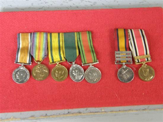 Appraisal: Seven miniature medals The Great War - The Great War