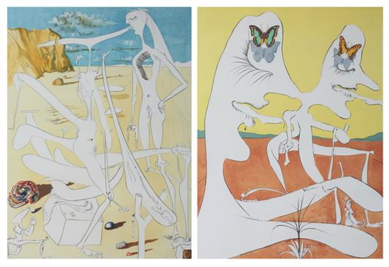 Appraisal: SALVADOR DALI Spanish - LA CONQUETE DU COSMOS I SIX