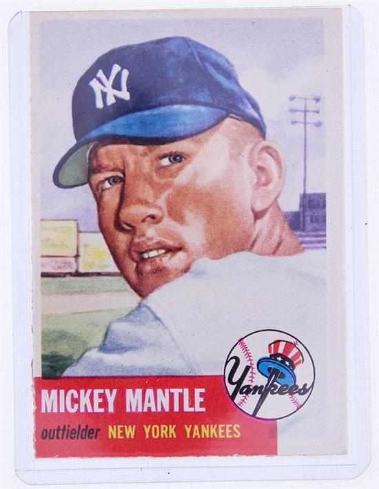 Appraisal: Topps Mickey Mantle baseball card Provenance Savannah Georgia private collection