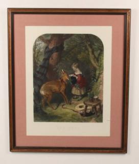 Appraisal: MISCELLANEOUS LOT OF PIECES OF FRAMED ART INCLUDING A FRAMED