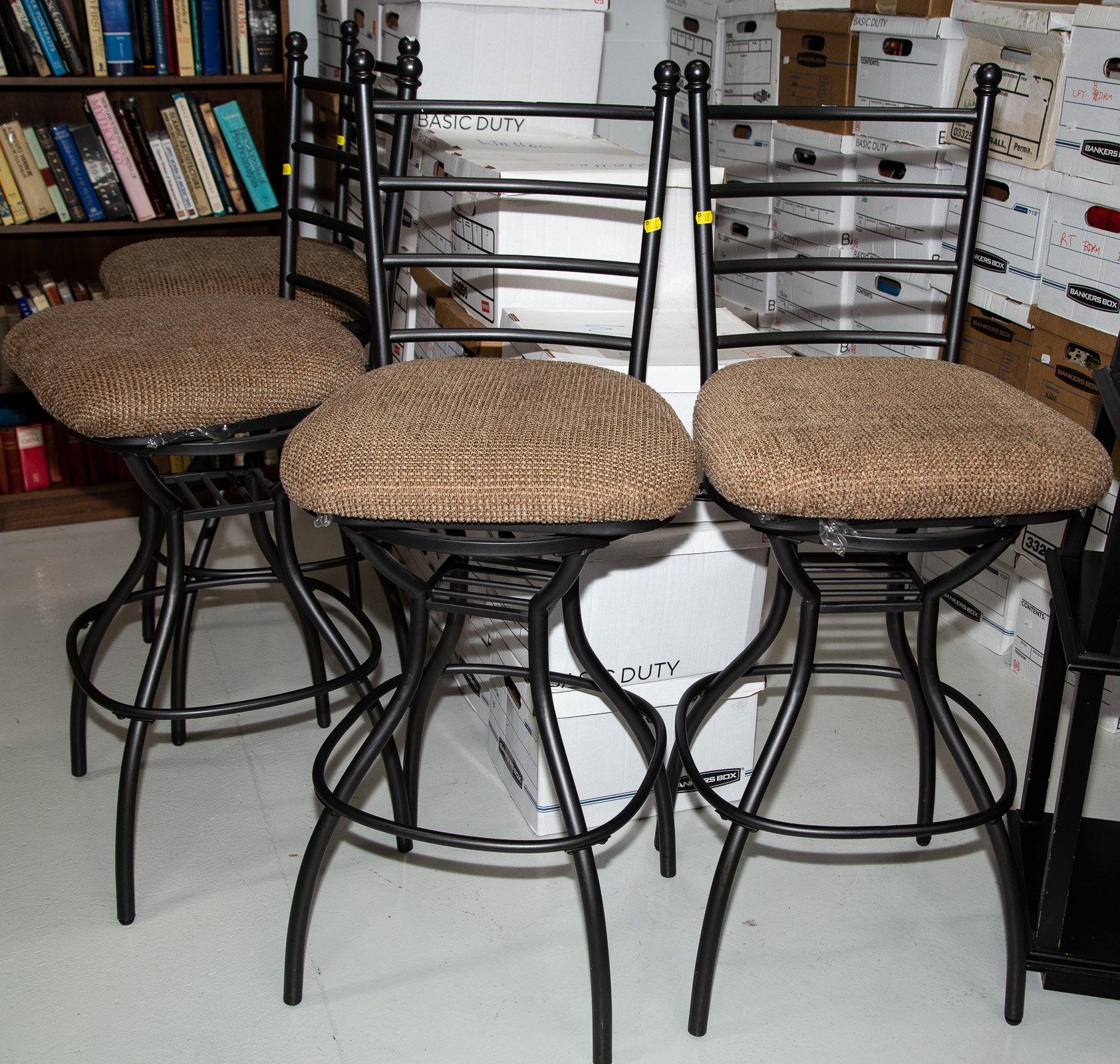 Appraisal: FOUR MODERN BAR CHAIRS