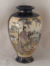 Appraisal: A Japanese baluster shaped vase with panels of figures before