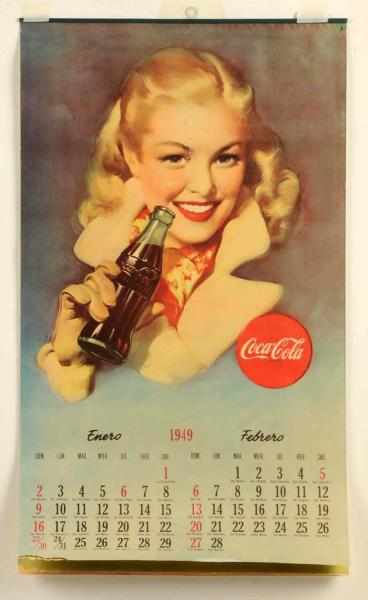 Appraisal: Coca-Cola Spanish Calendar Complete with all six pages Edge chipping