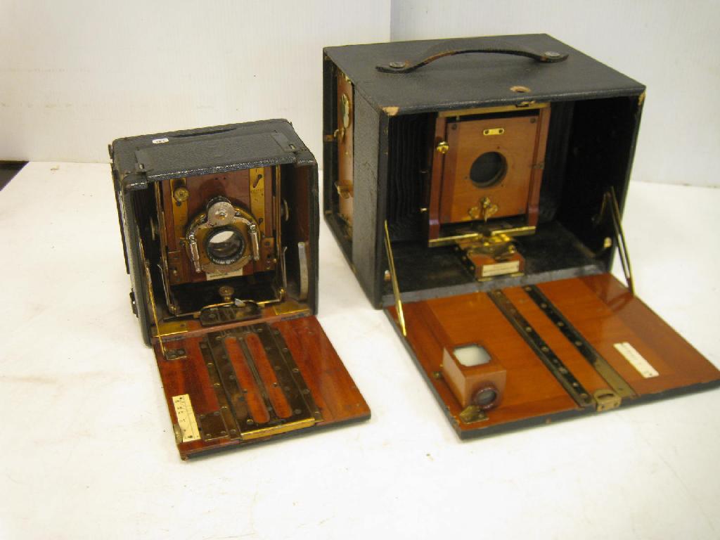 Appraisal: A Sanderson plate Camera and an Eastman Kodak plate Camera