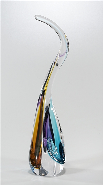 Appraisal: Art glass sculpture by Barry Entner American th- st C