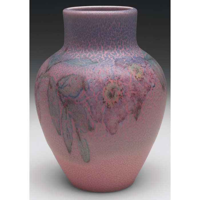 Appraisal: Rookwood vase bulbous shape in a Wax Mat glaze with