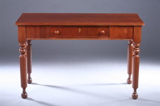 Appraisal: AMERICAN CHERRYWOOD COUNTRY WRITING TABLE th century with later additions