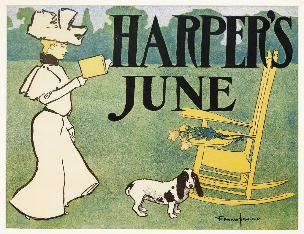 Appraisal: EDWARD PENFIELD HARPER'S JUNE ART NOUVEAU POSTER New York -