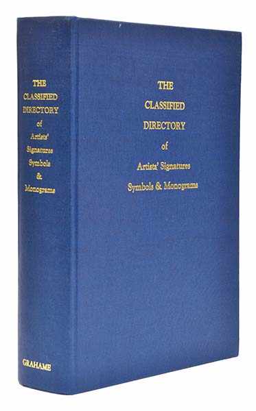 Appraisal: THE CLASSIFIED DIRECTORY OF ARTISTS' SIGNATURES SYMBOLS MONOGRAMS Caplan H