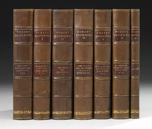 Appraisal: Browning Robert The Poetic and Dramatic Works of Boston Cambridge