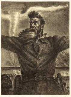 Appraisal: John Curry Lithograph John Brown John Steuart Curry American -