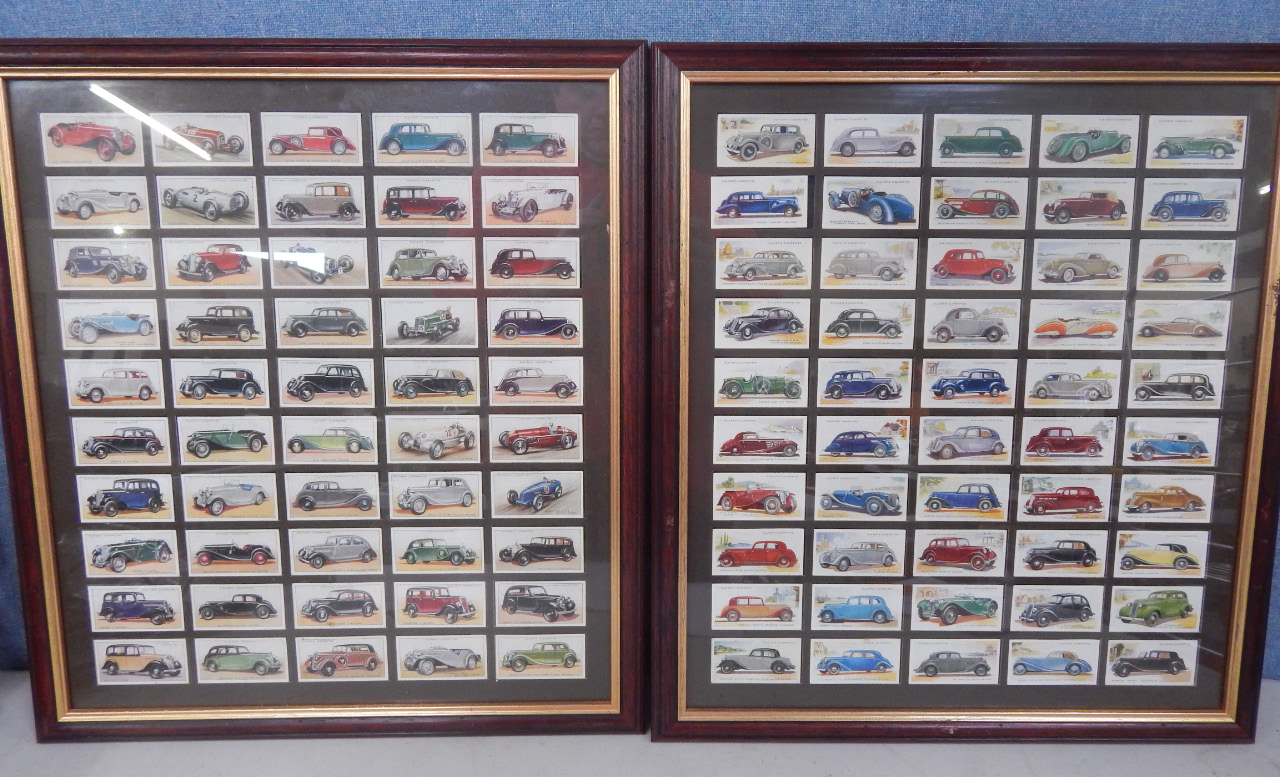 Appraisal: Two Players Cigarettes sets of 's 's and 's automobiles