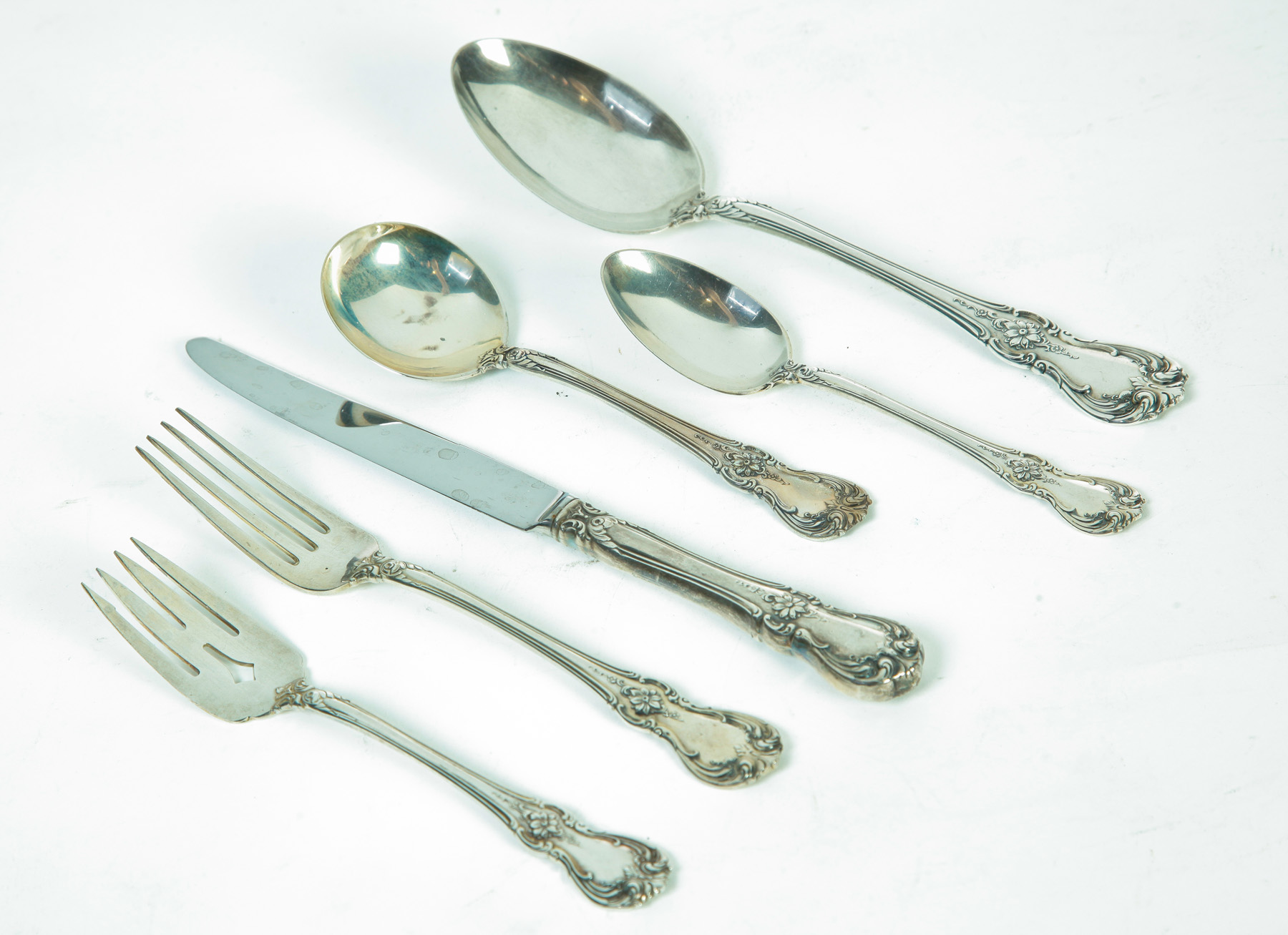 Appraisal: SET OF TOWLE OLD MASTER STERLING SILVER FLATWARE American rd