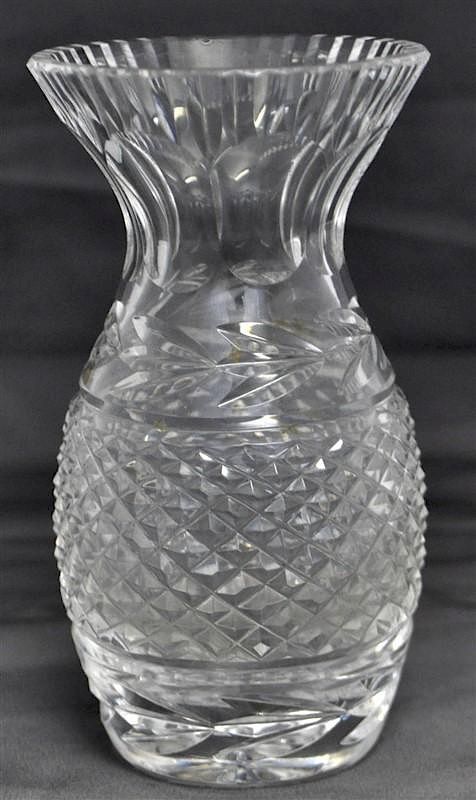 Appraisal: WATERFORD CRYSTAL GLANDORE VASE Signed Waterford Crystal Glandore Flared Vase