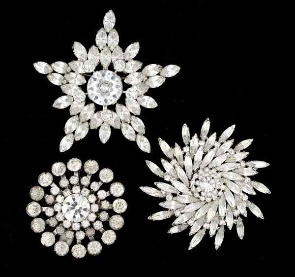 Appraisal: Coro Weiss Costume Jewelry Collection A Weiss brooch and a