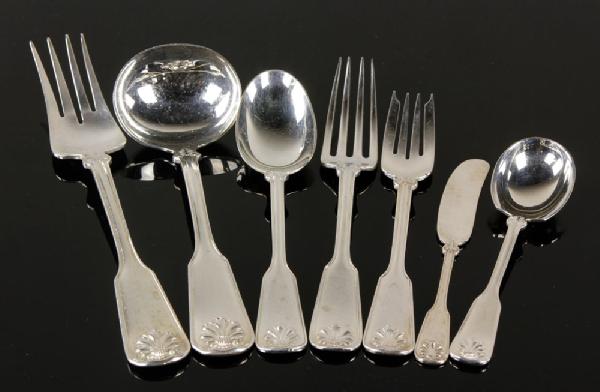 Appraisal: - Partial Tiffany Sterling Flatware Set Partial Tiffany flatware set