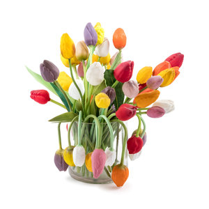 Appraisal: A Collection of Glass Tulips Height of tallest example inches