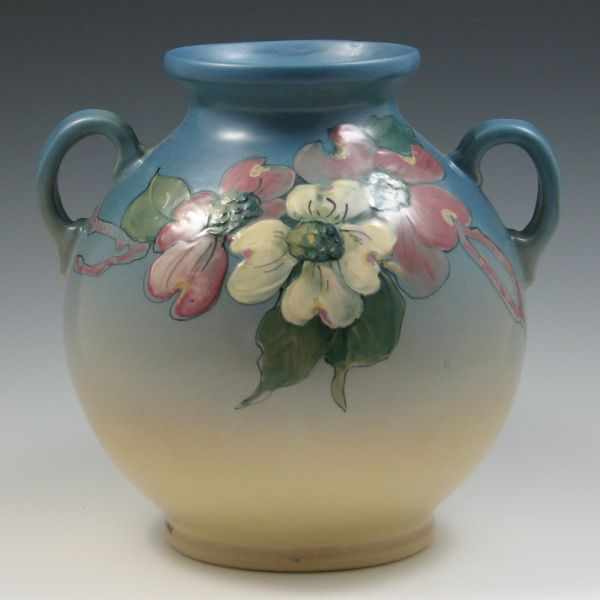 Appraisal: Weller Hudson Handled Vase marked with Weller half kiln ink