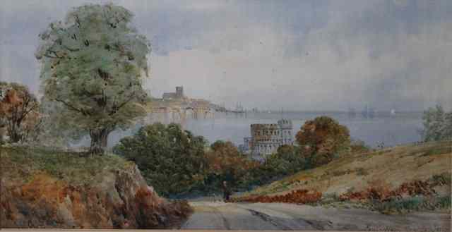 Appraisal: G SARDE TH CENTURY 'Ponderham Castle Devon' signed and titled