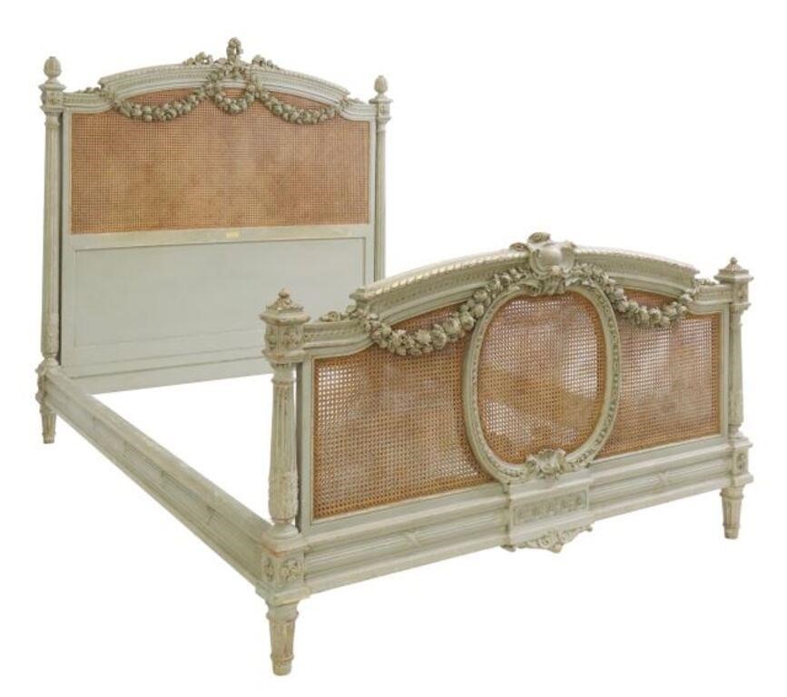 Appraisal: French Louis XVI style painted bed Maison Lalande Rue de