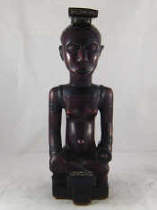 Appraisal: A Lubu tribe Congo carving in very dense African hardwood