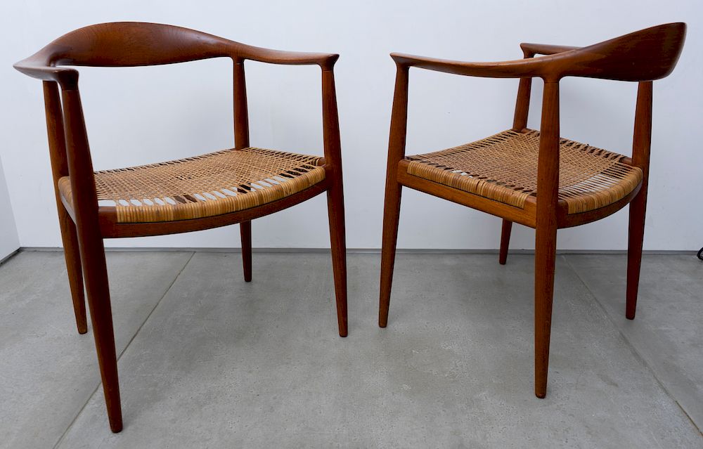 Appraisal: Hans Wegner - The chairs pair Lot Hans Wegner -