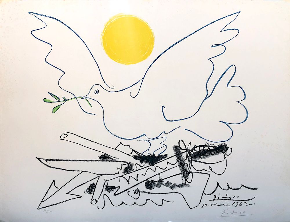 Appraisal: Pablo Picasso Limited Edition Pencil Signed Lithograph Dove of Peace