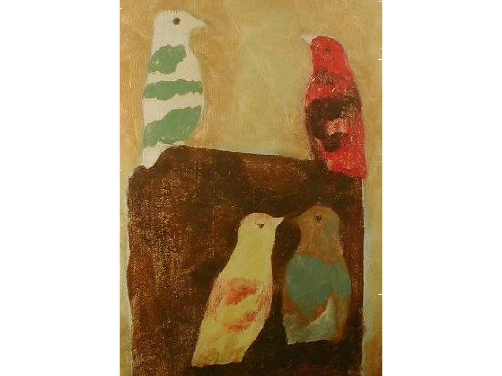 Appraisal: Mary Fedden Coloured prints study of birds signed and dated